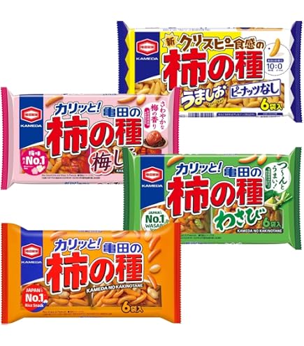 Amazon.co.jp: 亀田製菓 亀田の柿の種 辛旨ホットチリ 164g ×12袋